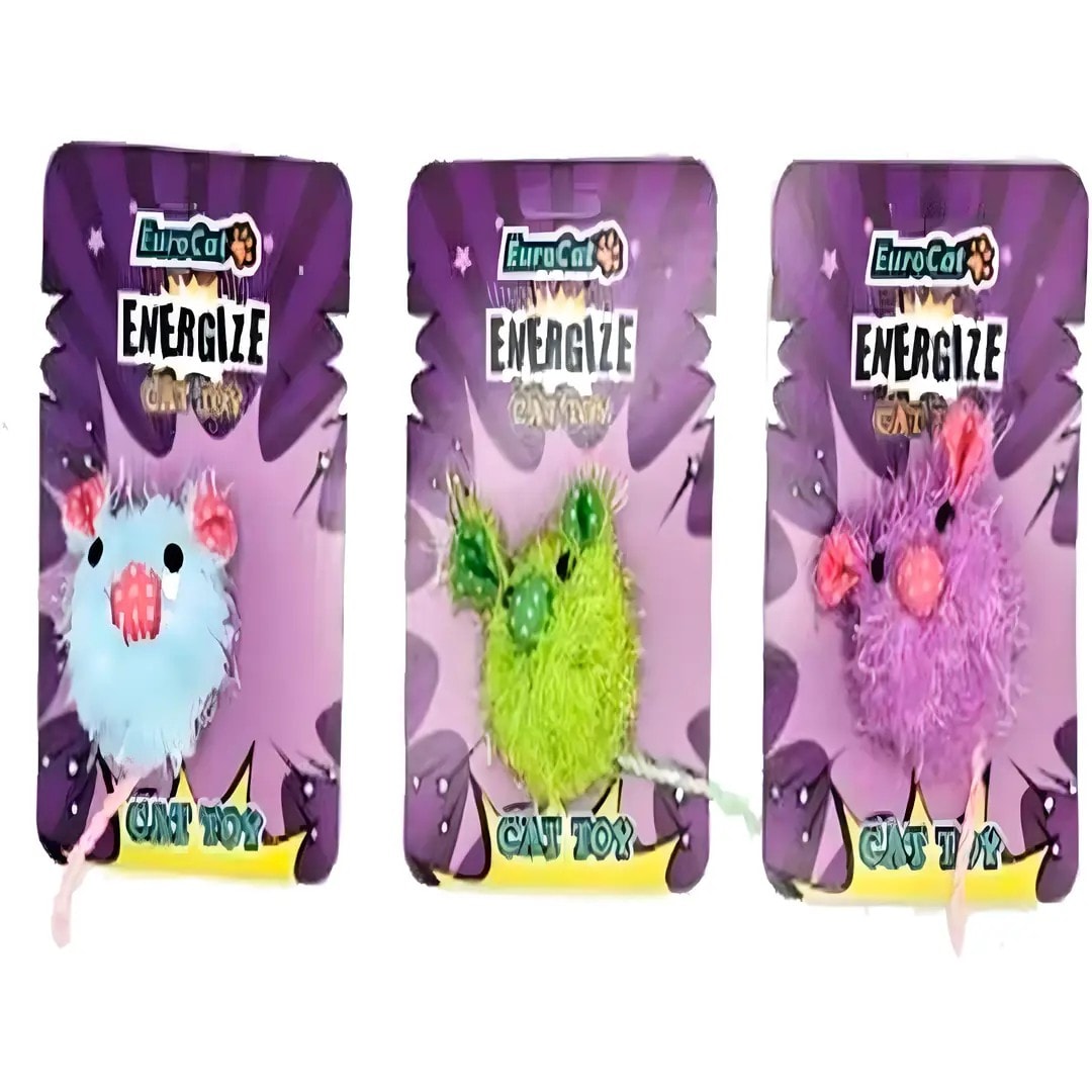 Euro Cat Tombik Fare Tüylü Kedi Oyuncağı